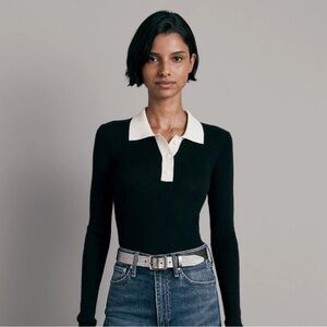 rag & bone mandee polo sweater